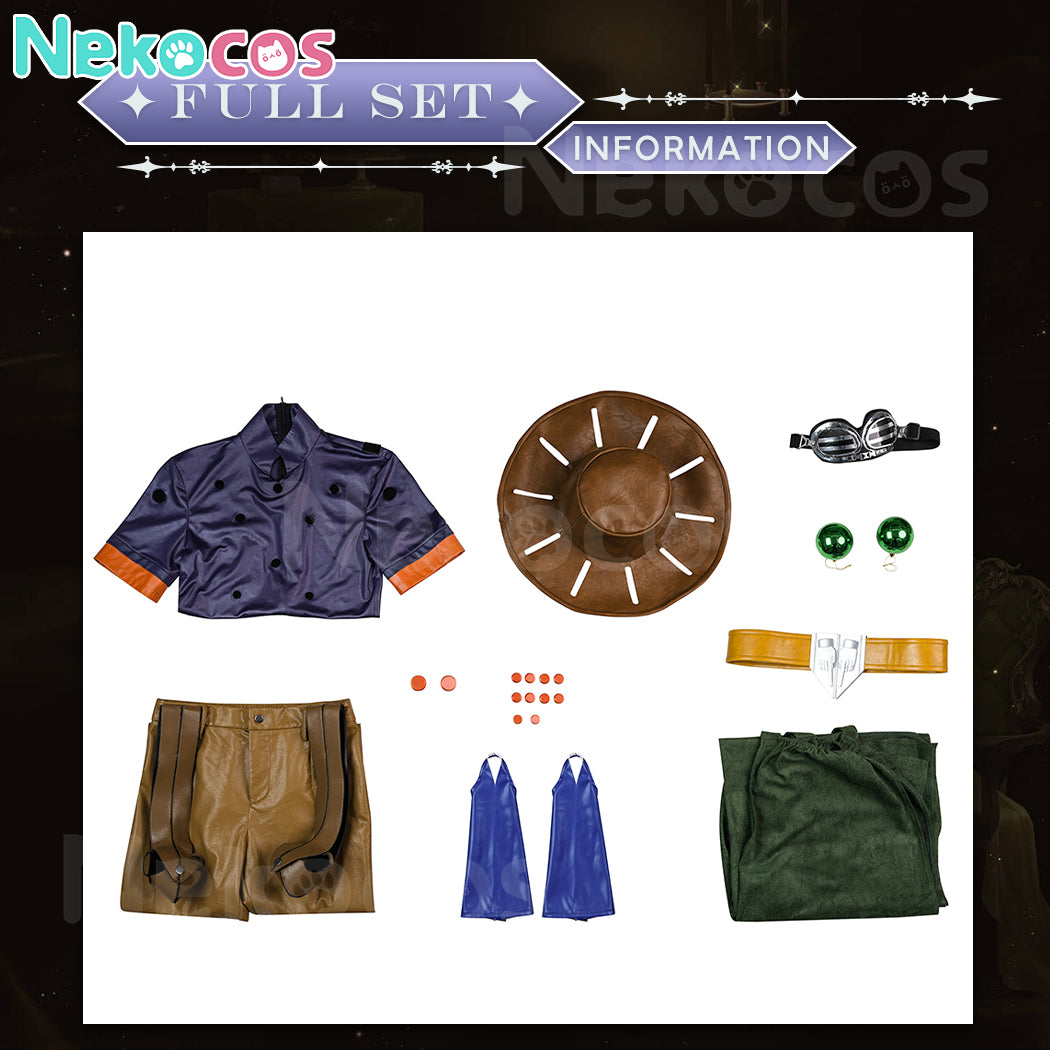 【Nekocos】Anime JoJo's Bizarre Adventure Steel Ball Run Cosplay Gyro Zeppeli Cosplay Costume | Custom-Tailor