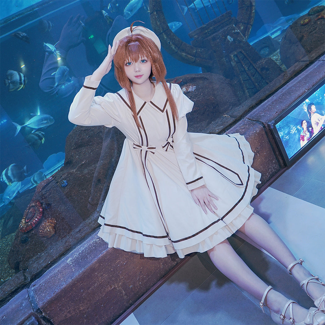 【Nekocos】Anime Cardcaptor Sakura Cosplay Kinomoto Sakura Daily Cosplay Costume | In Stock