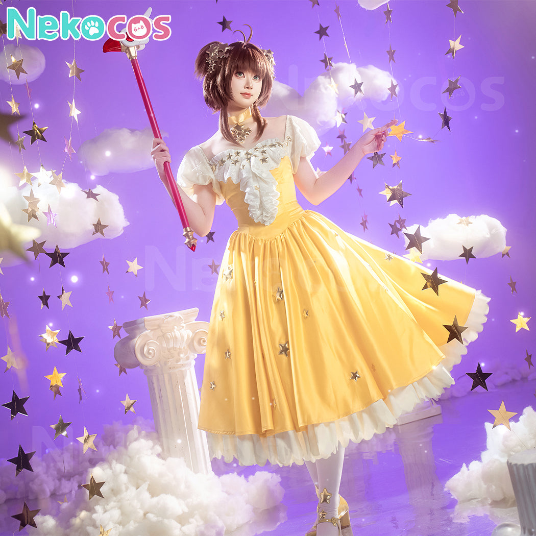 【Nekocos】Anime Cardcaptor Sakura Cosplay Kinomoto Sakura Star Dress Cosplay Costume | Custom-Tailor