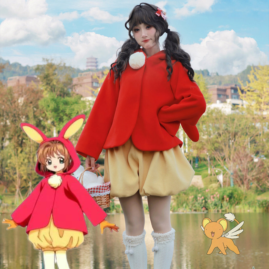 【Nekocos】Anime Cardcaptor Sakura Cosplay Kinomoto Sakura Rabbit Cosplay Costume | Custom-Tailor
