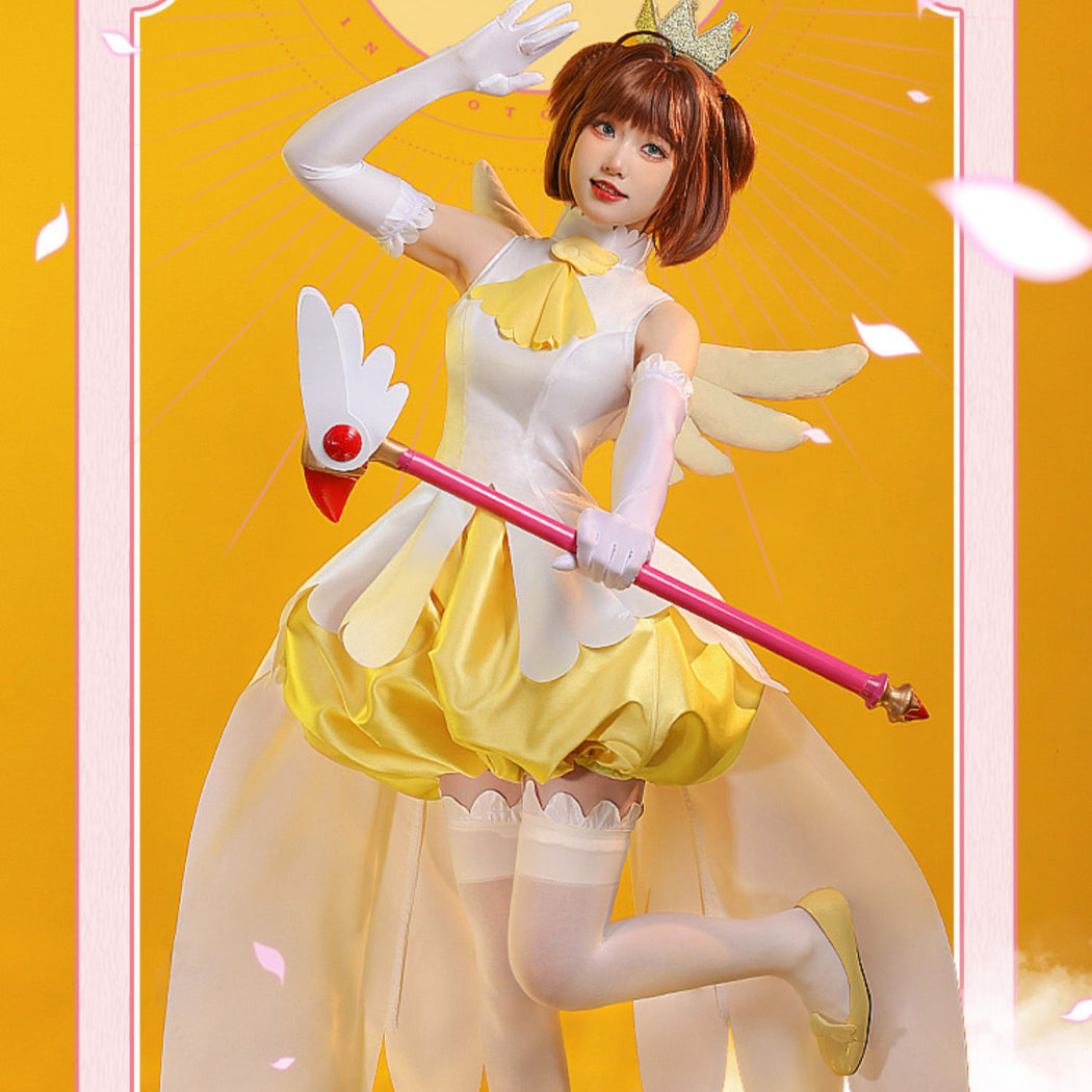 【Nekocos】Anime Cardcaptor Sakura Cosplay Kinomoto Sakura Cosplay Costume | In Stock