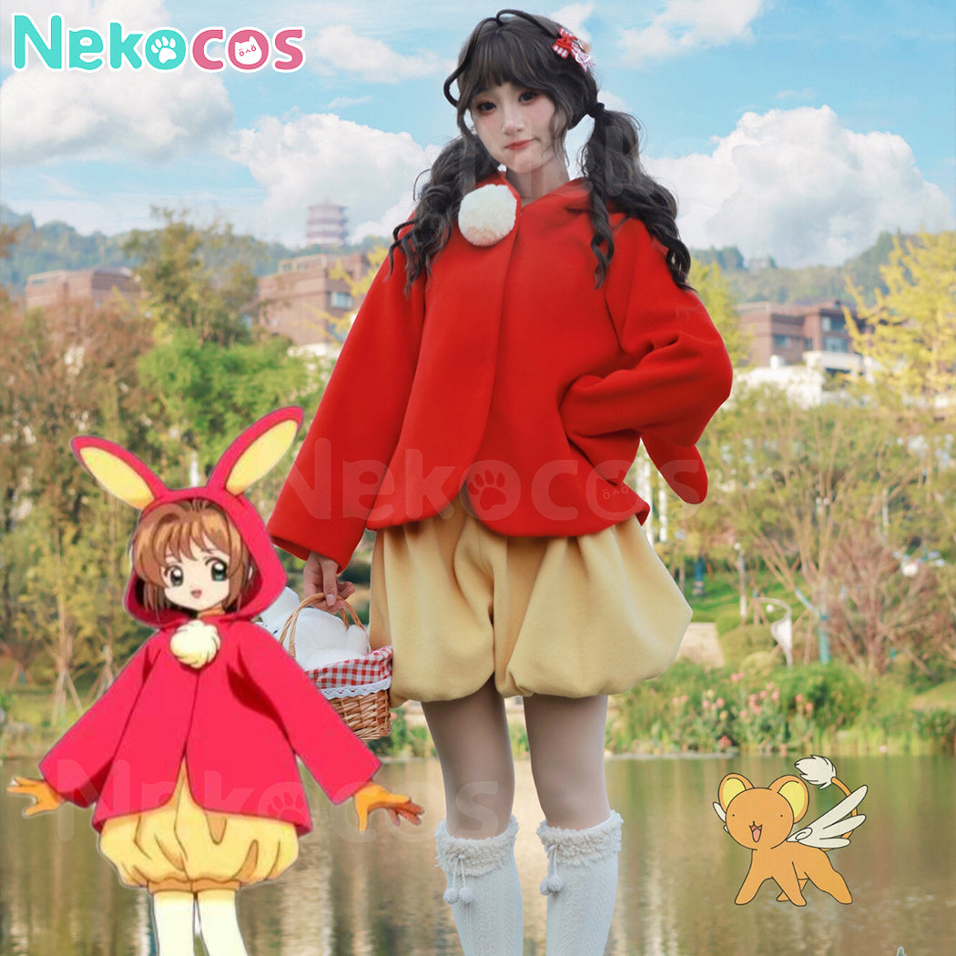 【Nekocos】Anime Cardcaptor Sakura Cosplay Kinomoto Sakura Rabbit Cosplay Costume | Custom-Tailor