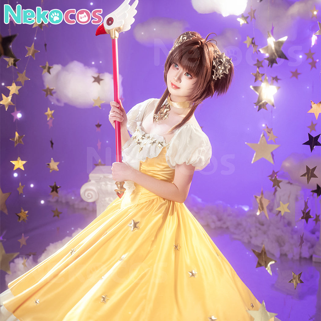【Nekocos】Anime Cardcaptor Sakura Cosplay Kinomoto Sakura Star Dress Cosplay Costume | Custom-Tailor