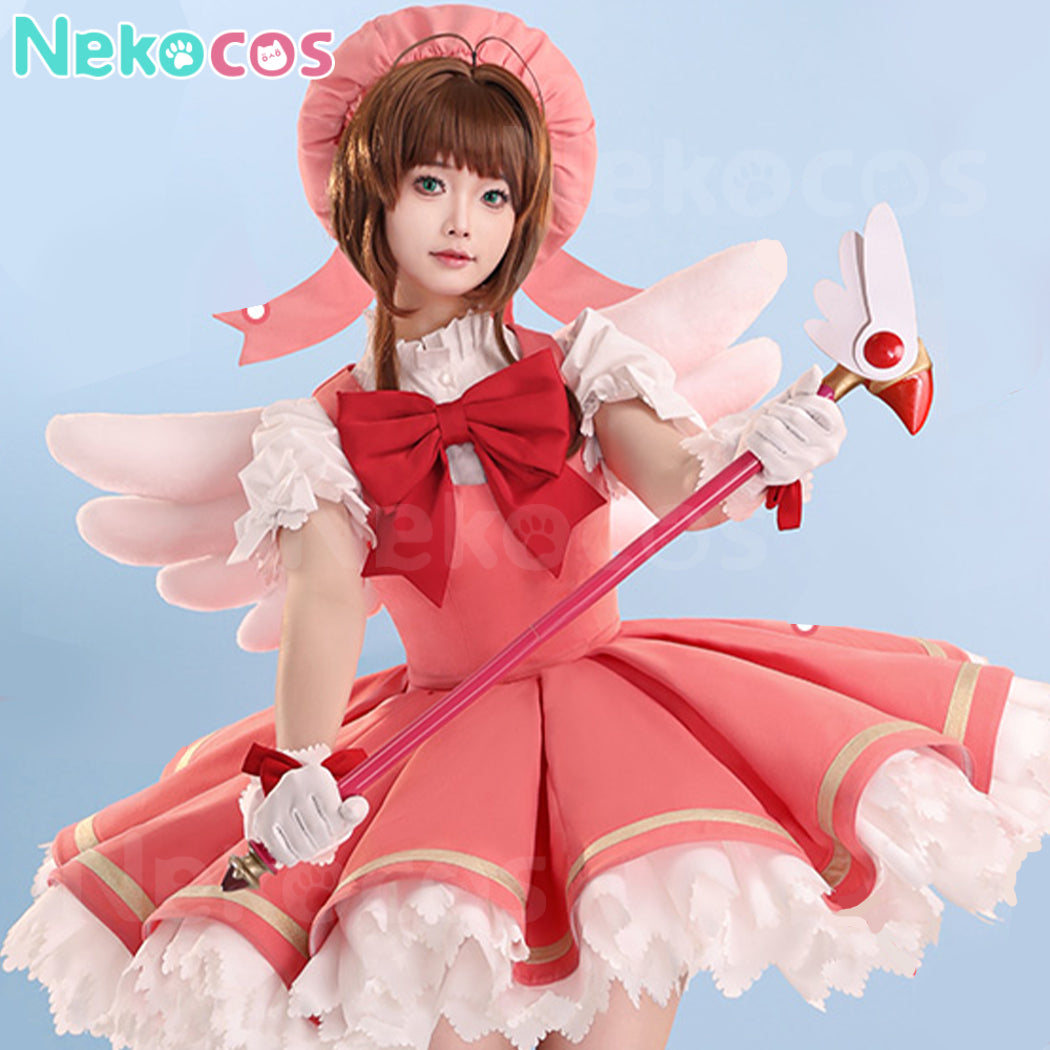【Nekocos】Anime Cardcaptor Sakura Cosplay Kinomoto Sakura Cosplay Costume | In Stock