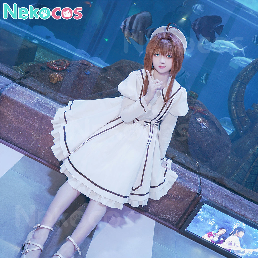 【Nekocos】Anime Cardcaptor Sakura Cosplay Kinomoto Sakura Daily Cosplay Costume | In Stock