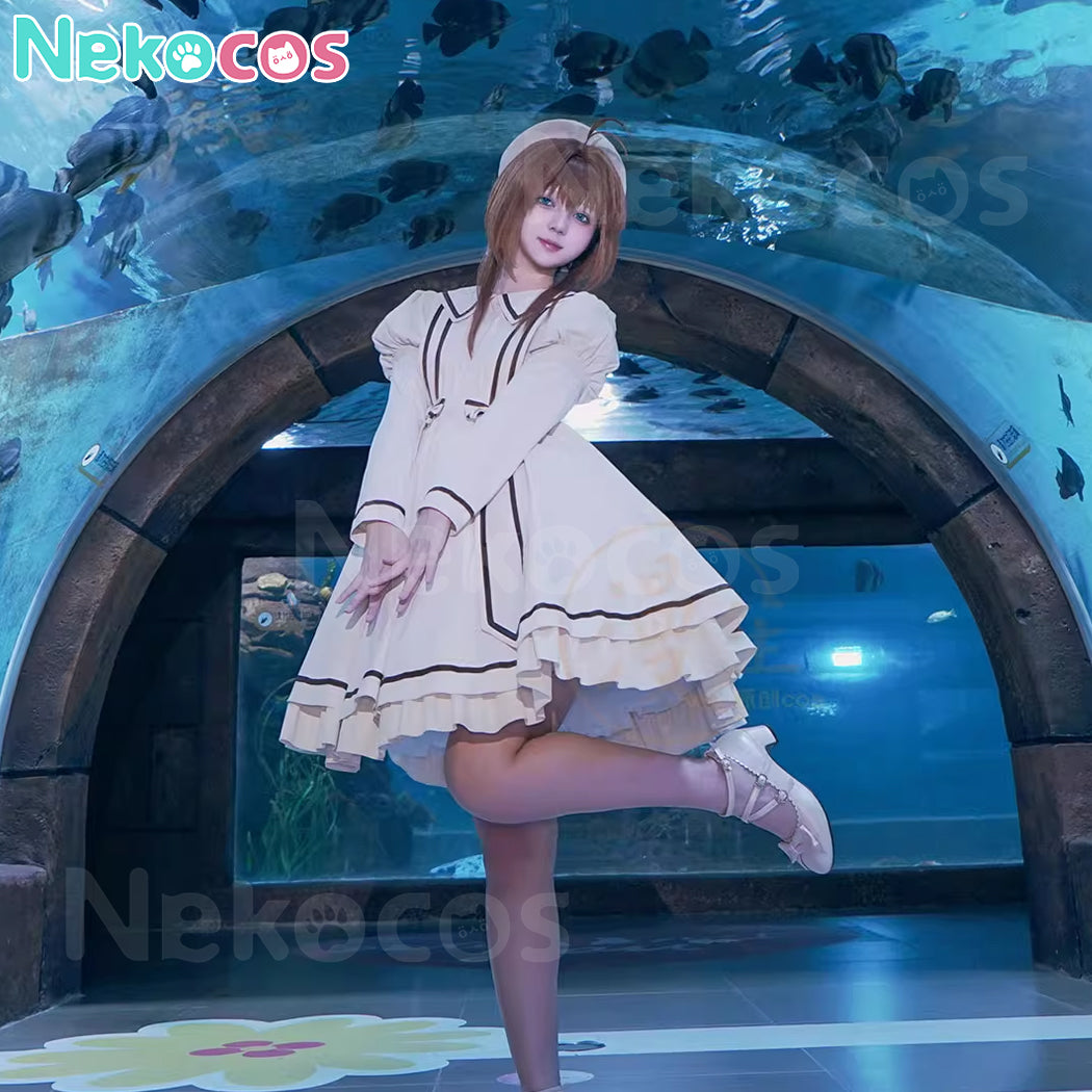 【Nekocos】Anime Cardcaptor Sakura Cosplay Kinomoto Sakura Daily Cosplay Costume | In Stock