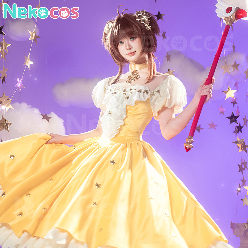 【Nekocos】Anime Cardcaptor Sakura Cosplay Kinomoto Sakura Star Dress Cosplay Costume | Custom-Tailor