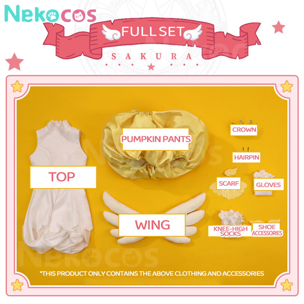 【Nekocos】Anime Cardcaptor Sakura Cosplay Kinomoto Sakura Cosplay Costume | In Stock