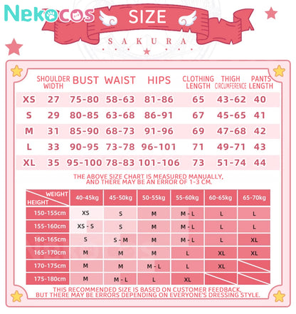 【Nekocos】Anime Cardcaptor Sakura Cosplay Kinomoto Sakura Cosplay Costume | In Stock