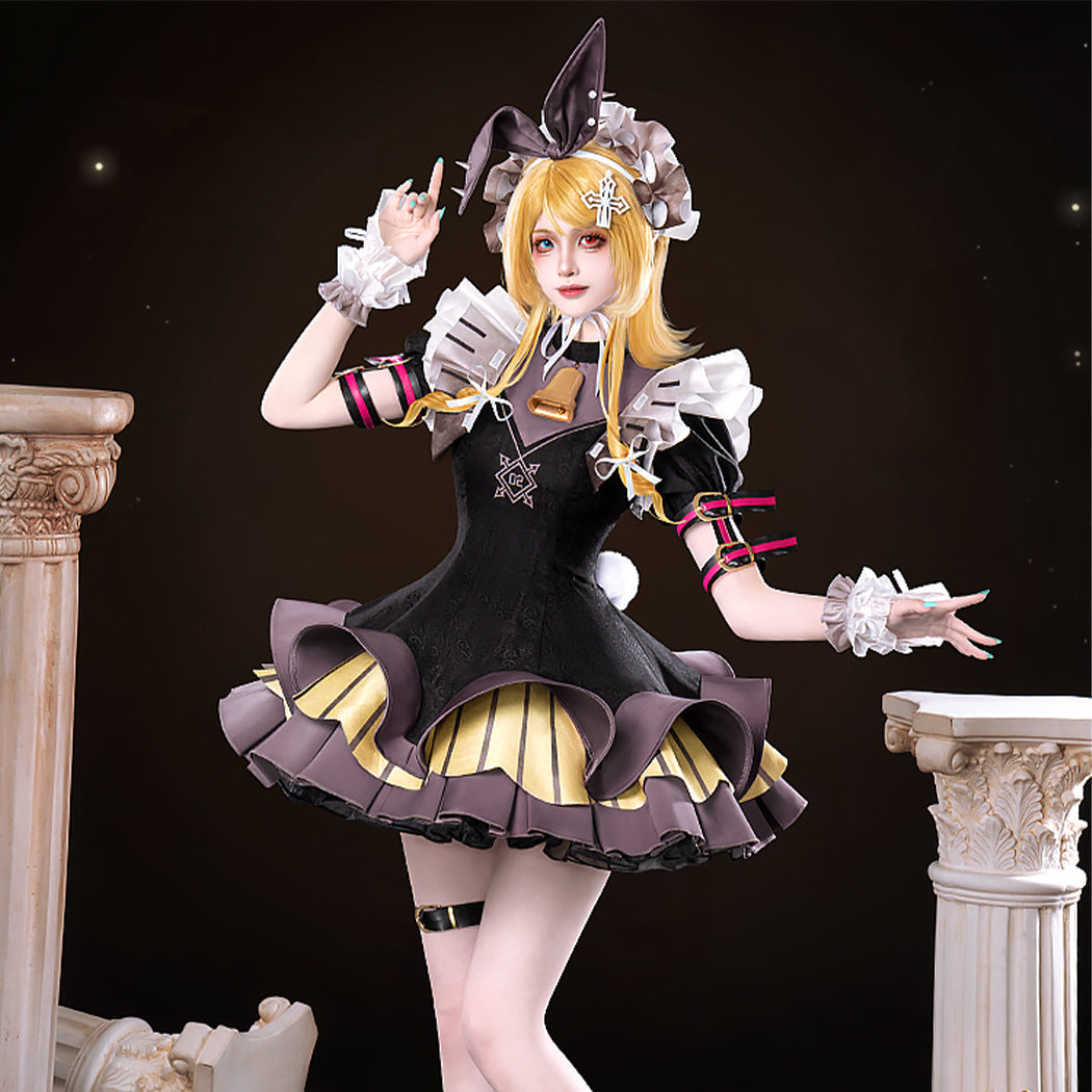 【Nekocos】Vocaloid Hatsune Miku x Kagamine Rin & Len Cosplay Kagamine Rin Cosplay Costume | In Stock