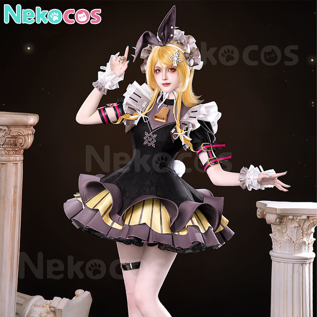 【Nekocos】Vocaloid Hatsune Miku x Kagamine Rin & Len Cosplay Kagamine Rin Cosplay Costume | In Stock