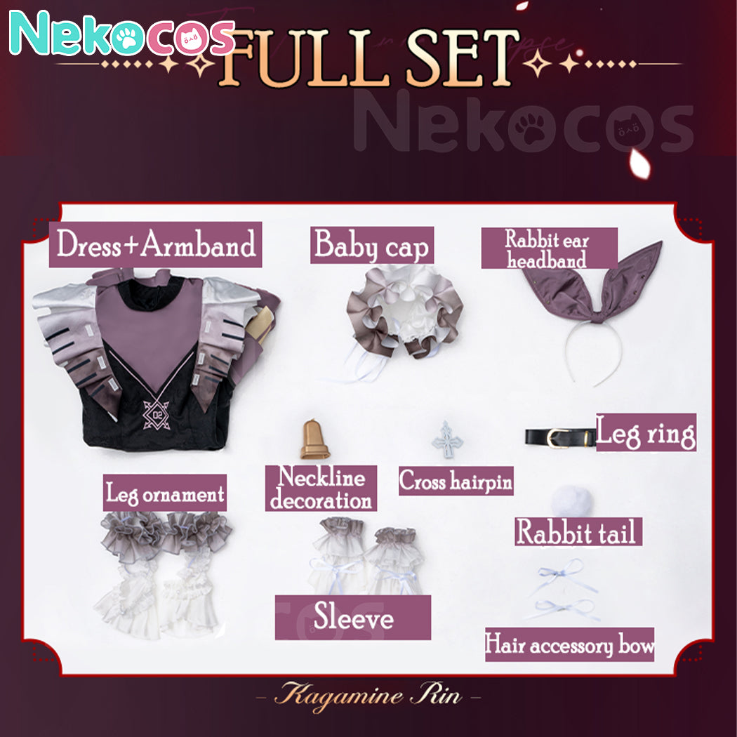 【Nekocos】Vocaloid Hatsune Miku x Kagamine Rin & Len Cosplay Kagamine Rin Cosplay Costume | In Stock