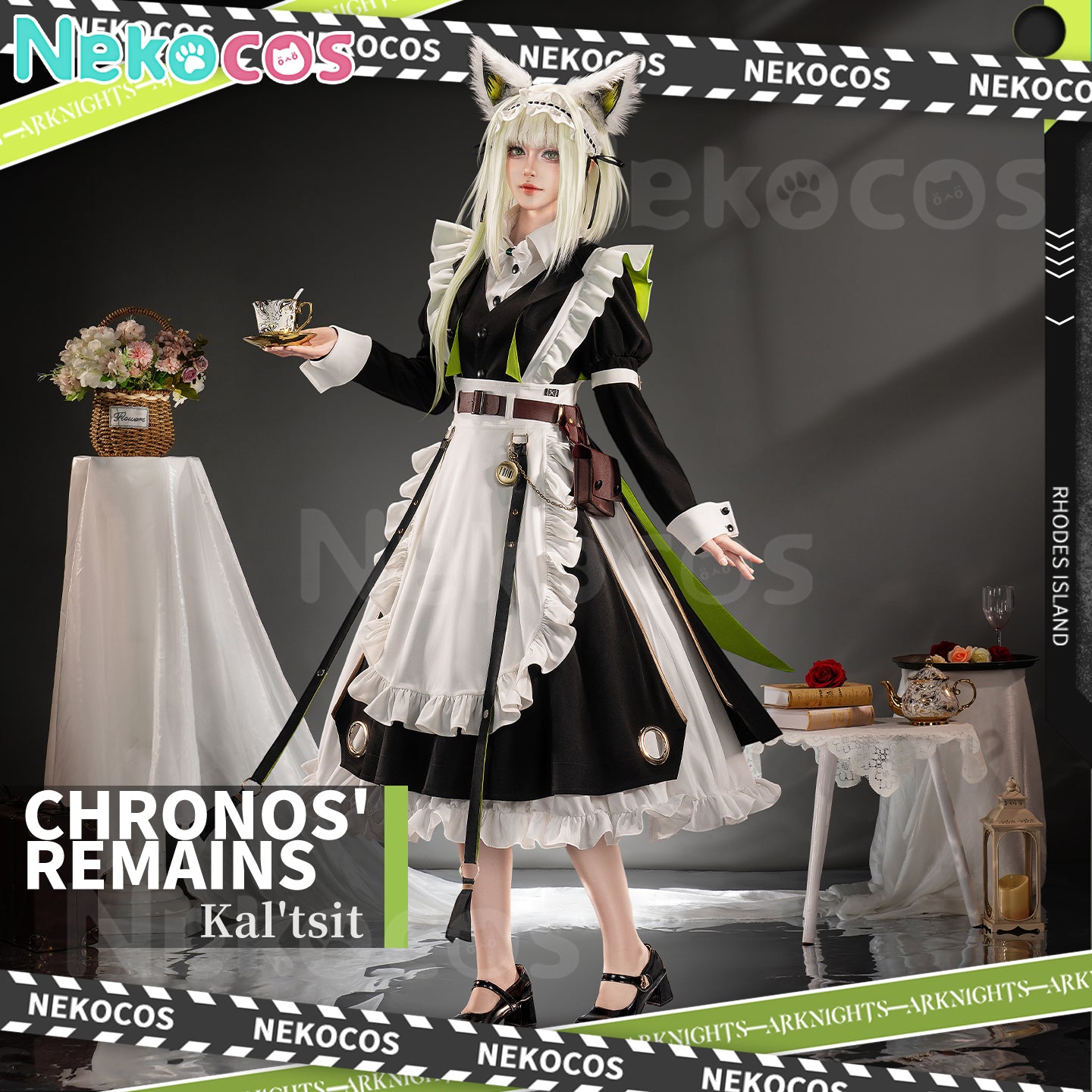 【Nekocos】Game Arknights Cosplay Kal'tsit Cosplay Costume Premium Edition | Custom-Tailor