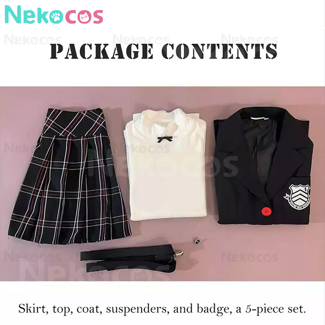 【Nekocos】Game Persona 5 Cosplay Kasumi Yoshizawa Shujin Academy Cosplay Costume | In Stock