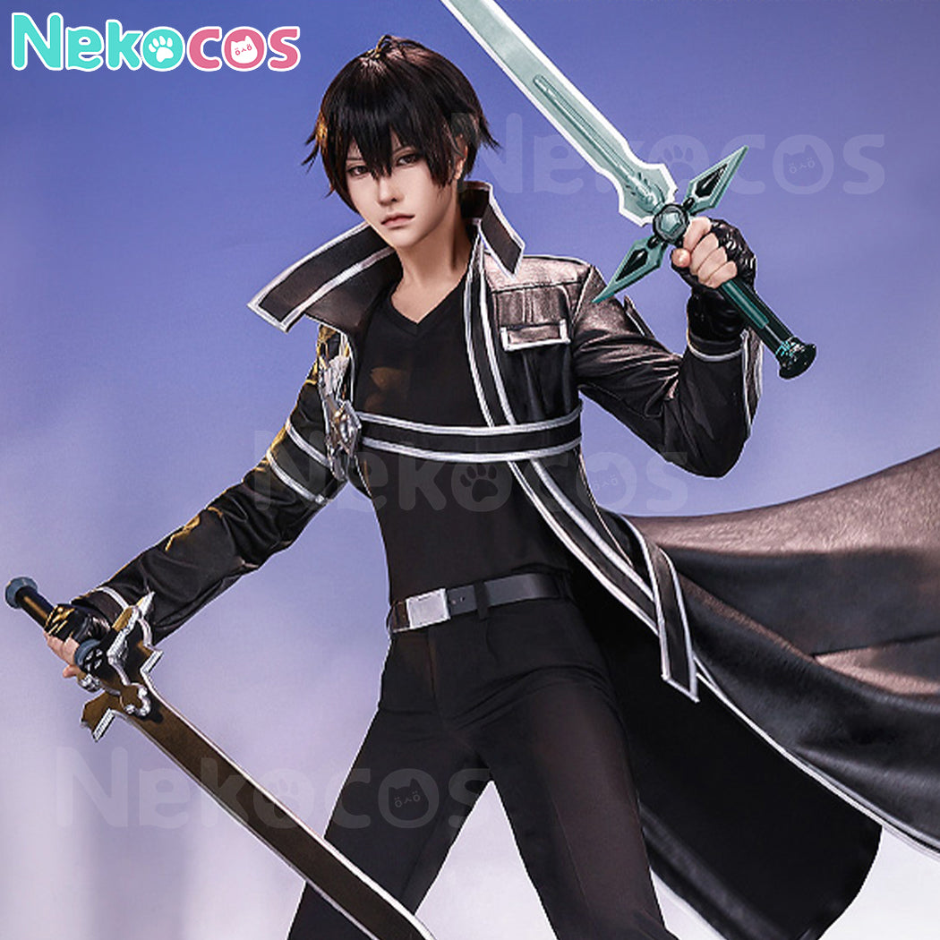 【Nekocos】Anime Sword Art Online Cosplay SAO Kirigaya Kazuto Cosplay Costume Premium Edition | In Stock