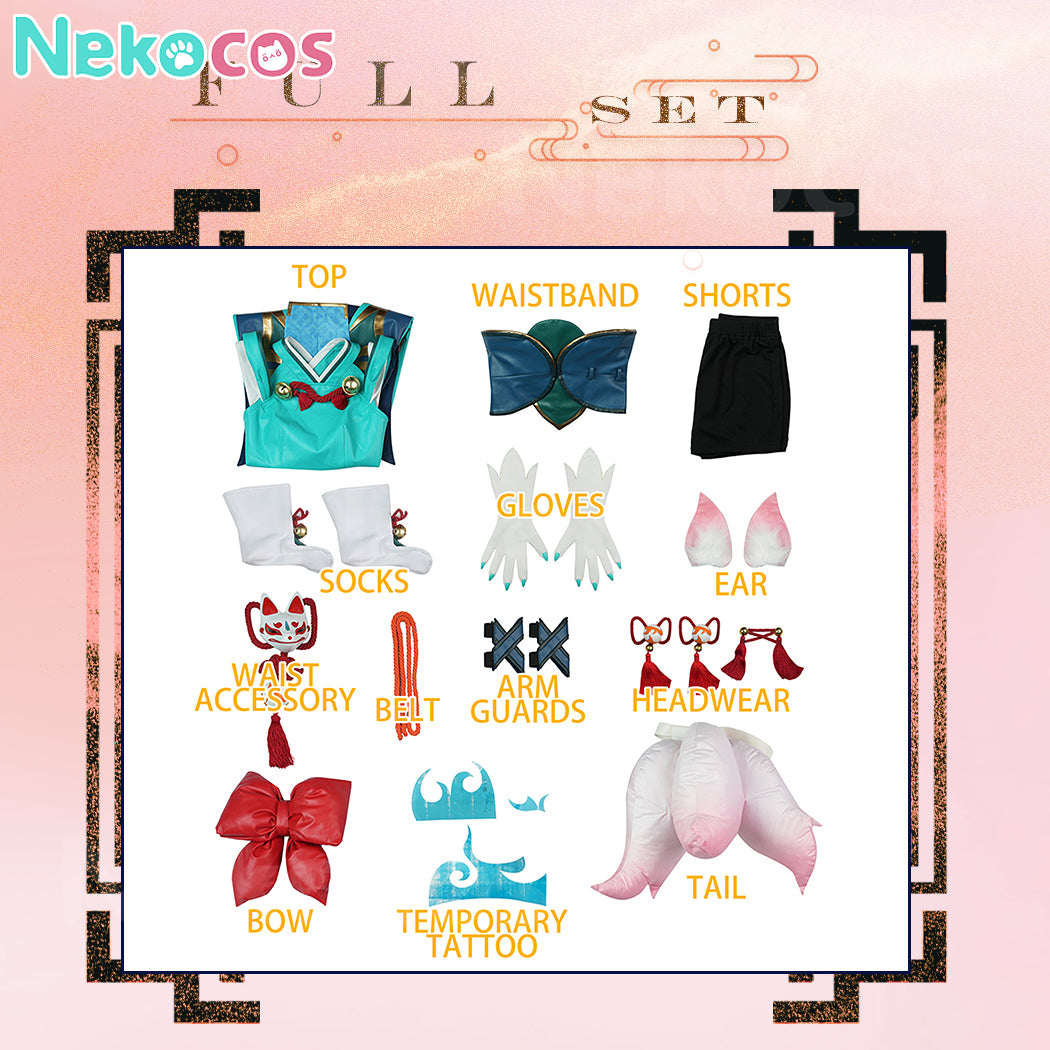 【Nekocos】Game Overwatch Cosplay Inari Fox Kiriko Cosplay Costume | Custom-Tailor