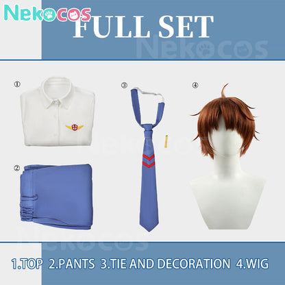 【Nekocos】Anime Cardcaptor Sakura Cosplay Syaoran Li School Uniform Cosplay Costume | Pre-Sale