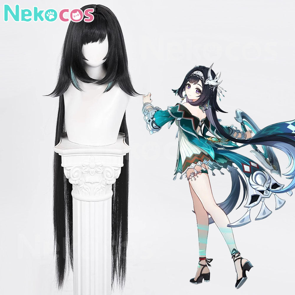 【Auf Lager】Spiel Genshin Impact Cosplay Lan Yan Cosplay Perücke