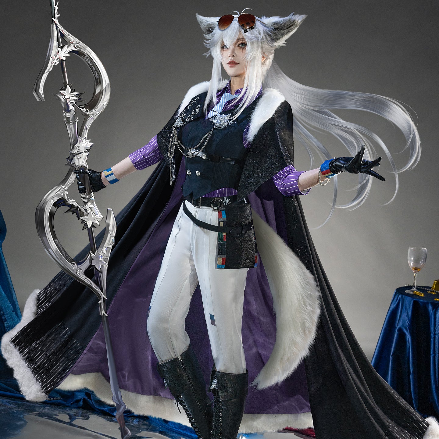 【Nekocos】Game Arknights Cosplay Lappland the Decadenza Cosplay Costume Premium Edition | Custom-Tailor