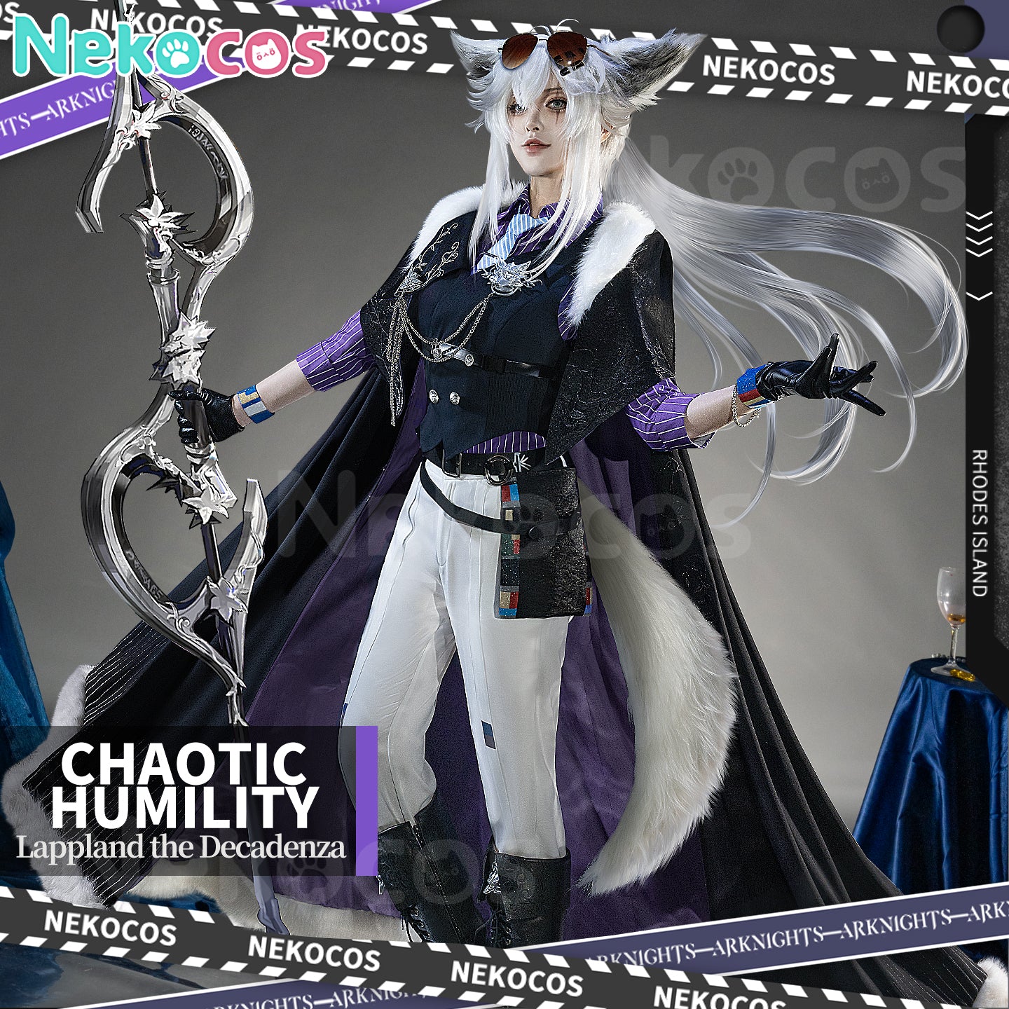 【Nekocos】Game Arknights Cosplay Lappland the Decadenza Cosplay Costume Premium Edition | Custom-Tailor