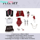【Nekocos】Game Love and Deepspace MC's Bloodmoon Soulpact Couple Sylus Silverwing Fiend Cosplay Costume Premium Edition | Custom-Tailor