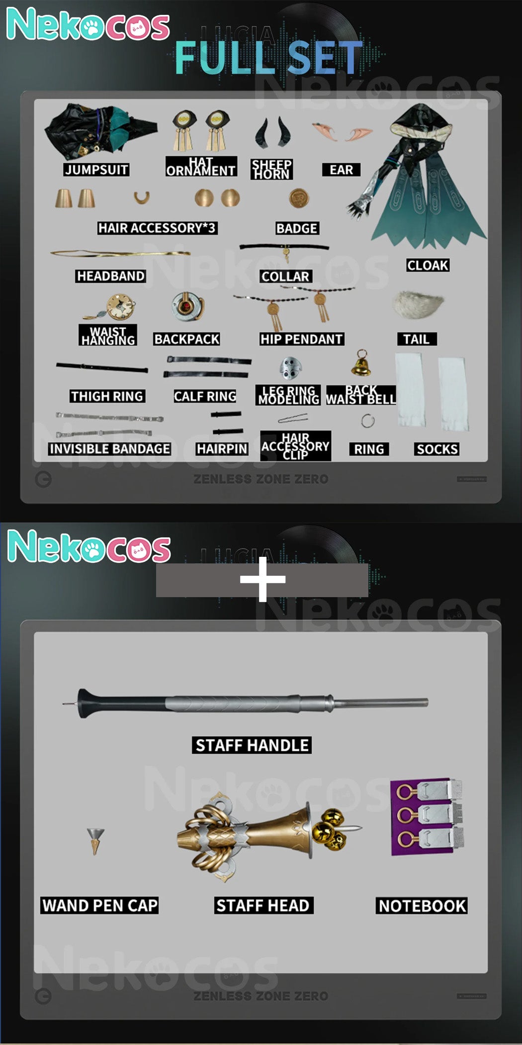 【Nekocos】Game Zenless Zone Zero Cosplay Lucia Elowen Cosplay Costume Premium Edition | Custom-Tailor