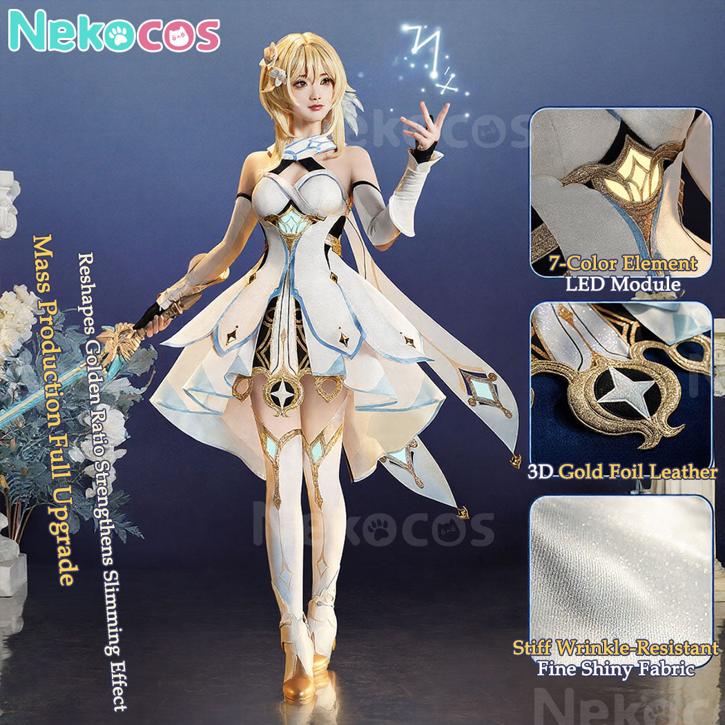 【Nekocos】Game Genshin Impact Lumine Cosplay Costume Premium Edition | Custom-Tailor