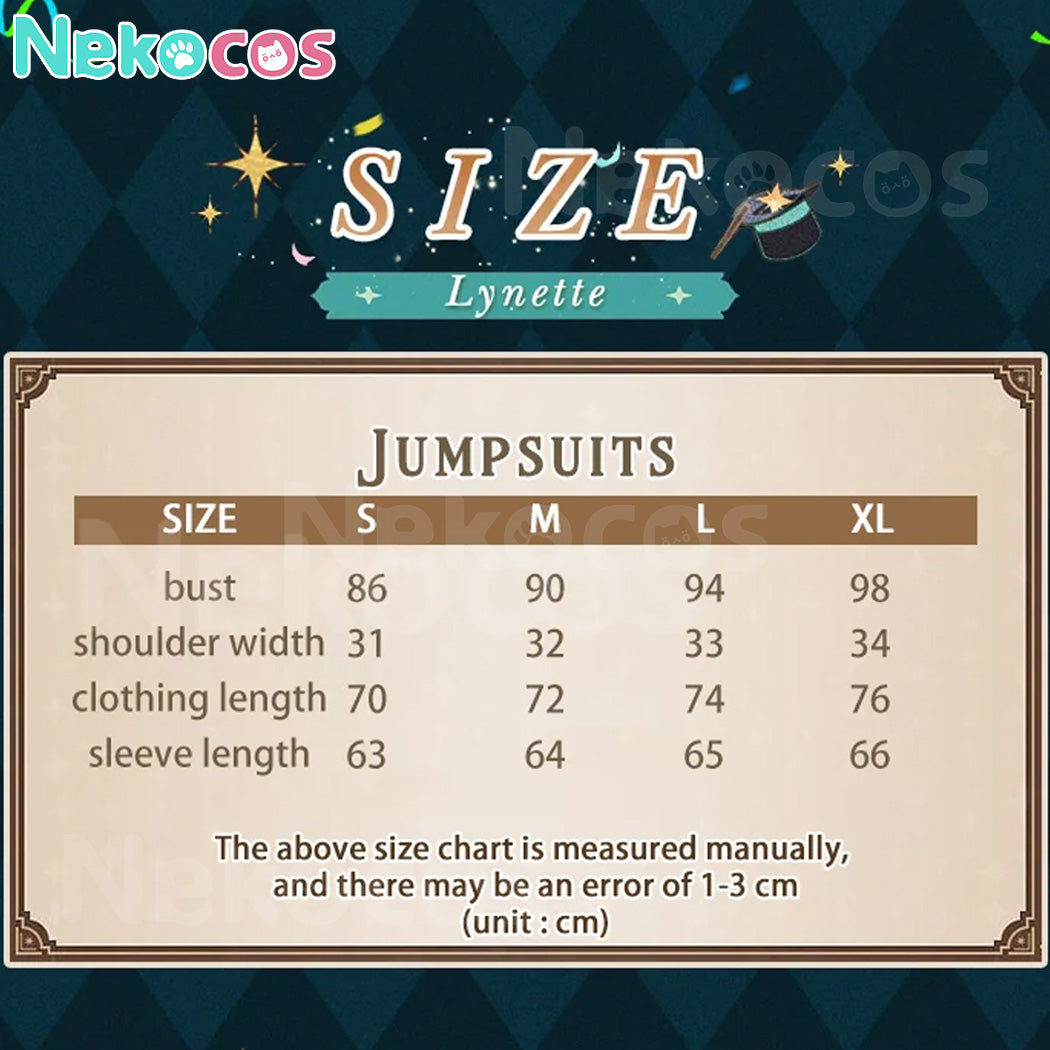 【Nekocos】Game Genshin Impact Cosplay Lynette Cosplay Costume Premium Edition | In Stock