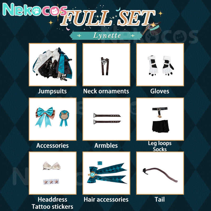 【Nekocos】Game Genshin Impact Cosplay Lynette Cosplay Costume Premium Edition | In Stock