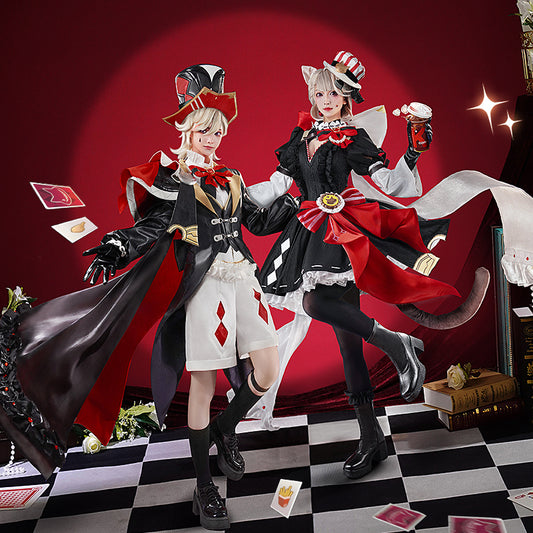【Nekocos】Game Genshin Impact Cosplay Lynette x KFC Cosplay Costume Premium Edition | In Stock