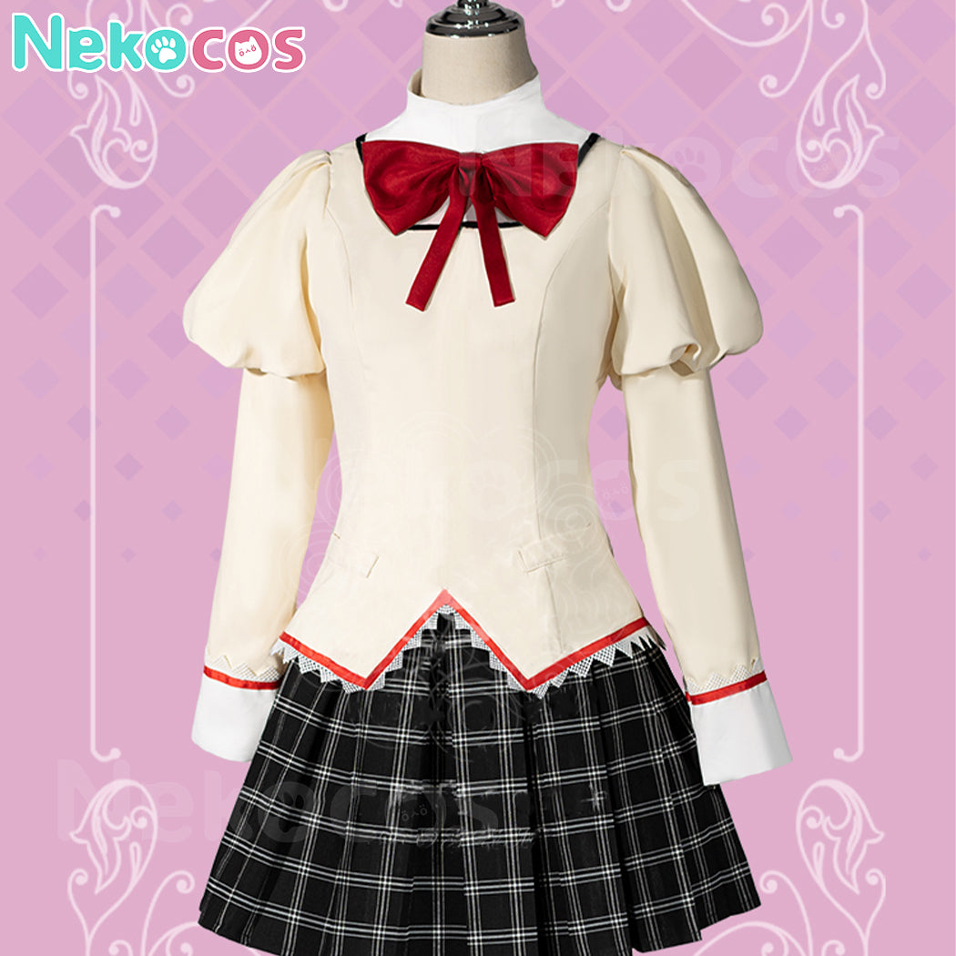 【Nekocos】Anime Puella Magi Madoka Magica Cosplay Madoka Kaname&Homura Akemi School Uniform Cosplay Costume | In Stock