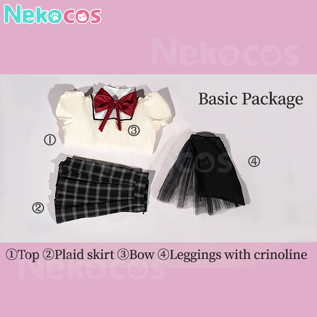 【Nekocos】Anime Puella Magi Madoka Magica Cosplay Madoka Kaname&Homura Akemi School Uniform Cosplay Costume | In Stock