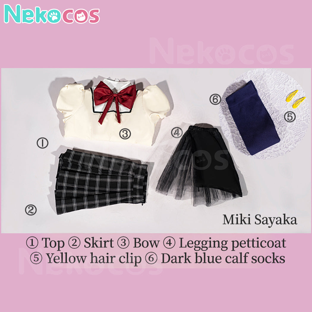 【Nekocos】Anime Puella Magi Madoka Magica Cosplay Madoka Kaname&Homura Akemi School Uniform Cosplay Costume | In Stock