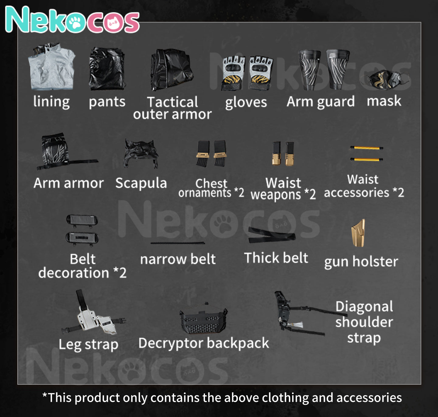 【Nekocos】Game Delta Force Cosplay Mai Xiaowen Cosplay Costume Premium Edition | Custom-Tailor