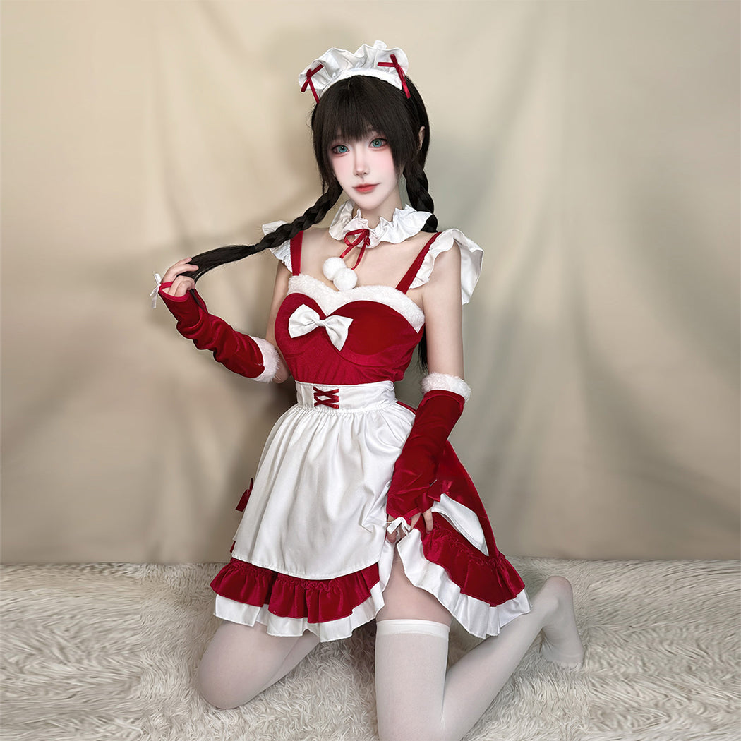 【Nekocos】Game Love Duction! The Guide for Galactic Lovers Cosplay Maid outfit Cosplay Costume | In Stock