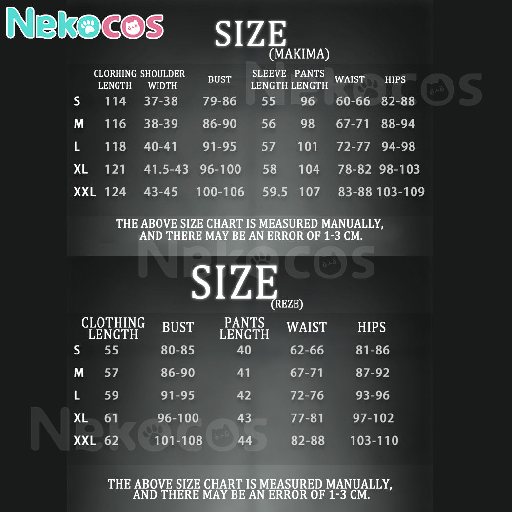 【Nekocos】Anime Cosplay Makima&Reze Cosplay Costume | In Stock