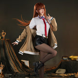 【Nekocos】Anime Steins;Gate Cosplay Kurisu Makise Cosplay Costume Premium Edition | In Stock