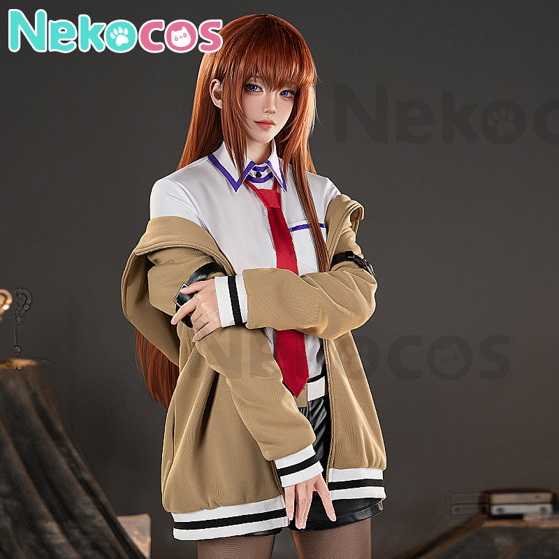 【Nekocos】Anime Steins;Gate Cosplay Kurisu Makise Cosplay Costume Premium Edition | In Stock