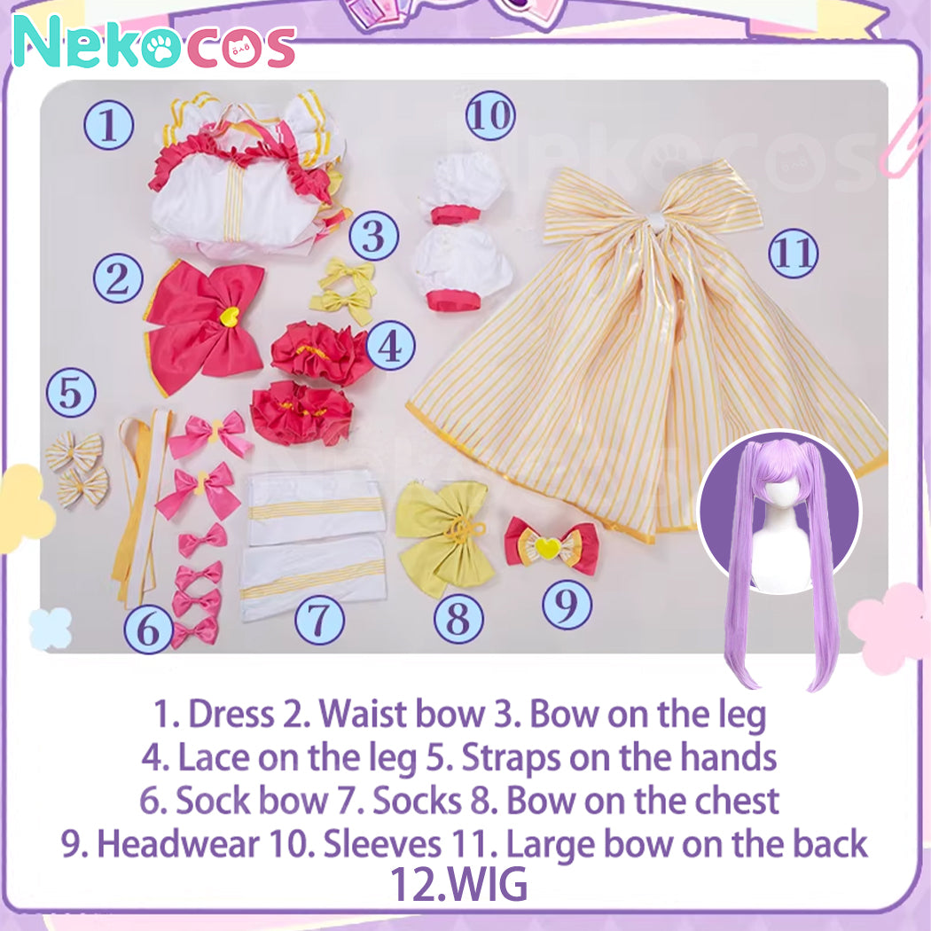 【Nekocos】Game PriPara Cosplay Laala Manaka Cosplay Costume | In Stock