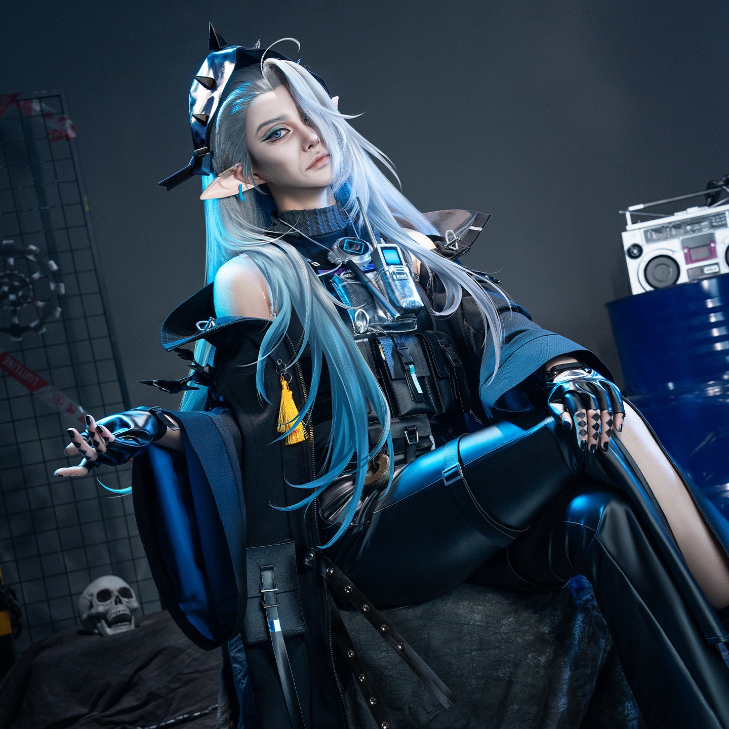 【Nekocos】Game Arknights Cosplay Mantra Cosplay Costume Premium Edition | Custom-Tailor