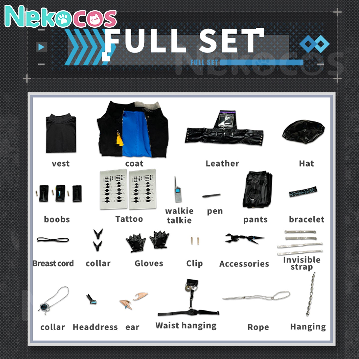 【Nekocos】Game Arknights Cosplay Mantra Cosplay Costume Premium Edition | Custom-Tailor