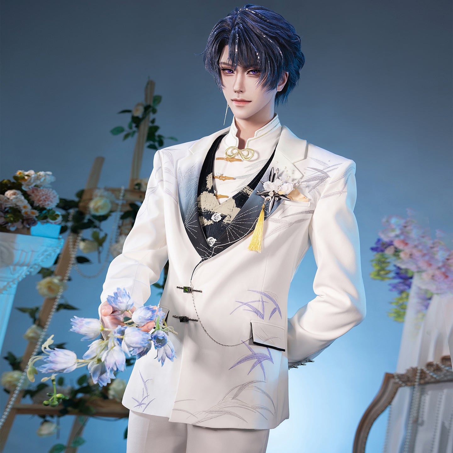 【Nekocos】Game Tears of Themis Cosplay Marius Cosplay Costume Premium Edition | Custom-Tailor