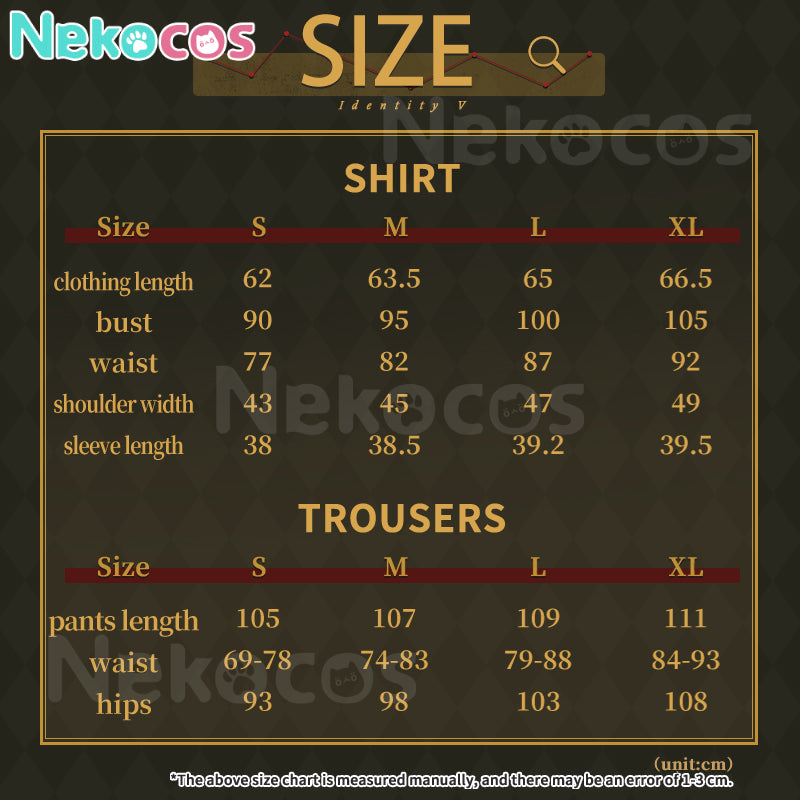 【Nekocos】Game Identity Ⅴ Cosplay Matthias Czernin Cosplay Costume Premium Edition | Custom-Tailor