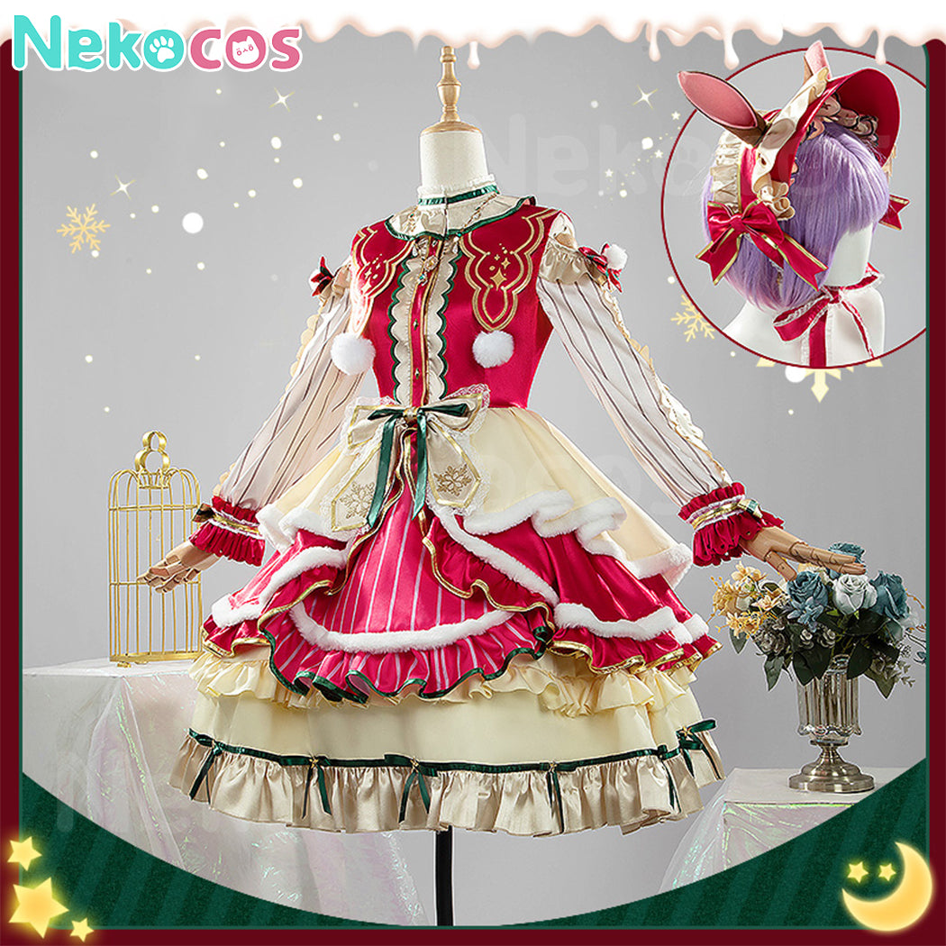 【Nekocos】Game Uma Musume Pretty Derby Cosplay Mejiro Bright Christmas  Cosplay Costume | Custom-Tailor