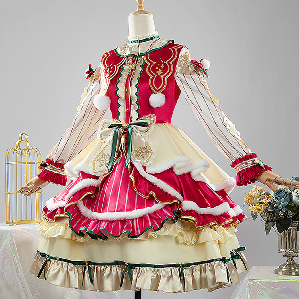 【Nekocos】Game Uma Musume Pretty Derby Cosplay Mejiro Bright Christmas  Cosplay Costume | Custom-Tailor