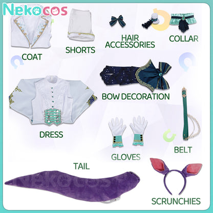 【Nekocos】Game Uma Musume Pretty Derby Cosplay Mejiro McQueen Cosplay Costume | Pre-Sale