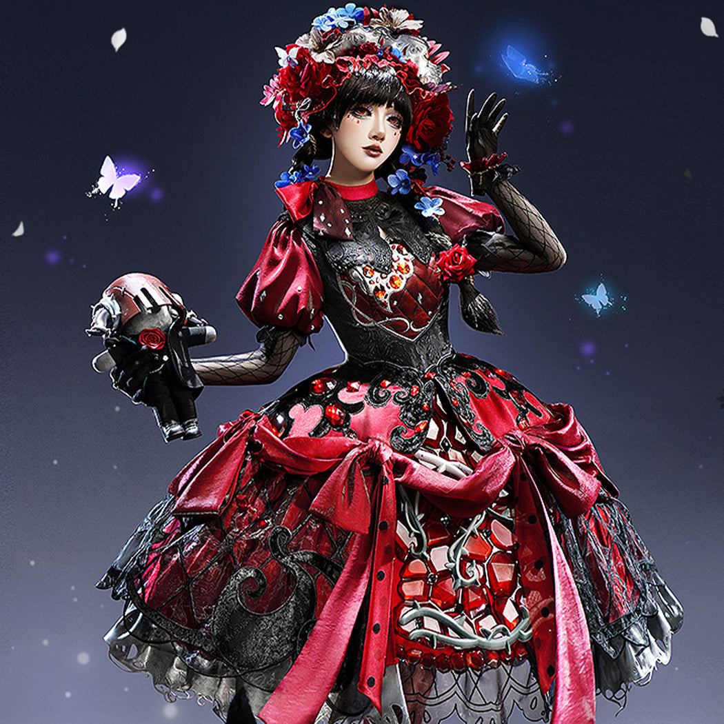 【Nekocos】Game Identity Ⅴ Cosplay Merry Kuromi Bloody Queen Mary Cosplay Costume Premium Edition | Custom-Tailor