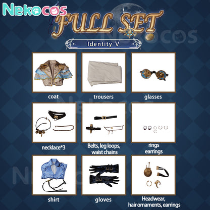 【Nekocos】Game Identity Ⅴ Cosplay Cabinet of Curiosities Mercenary Naib Subedar Cosplay Costume Premium Edition | Pre-Sale