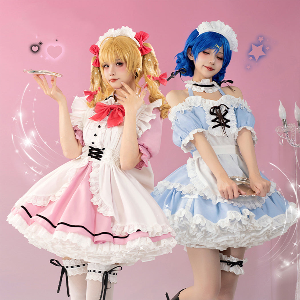 【Nekocos】Anime Mermaid Melody Pichi Pichi Pitch Cosplay Lucia Nanami Hanon Hosho Maid Cosplay Costume | Custom-Tailor