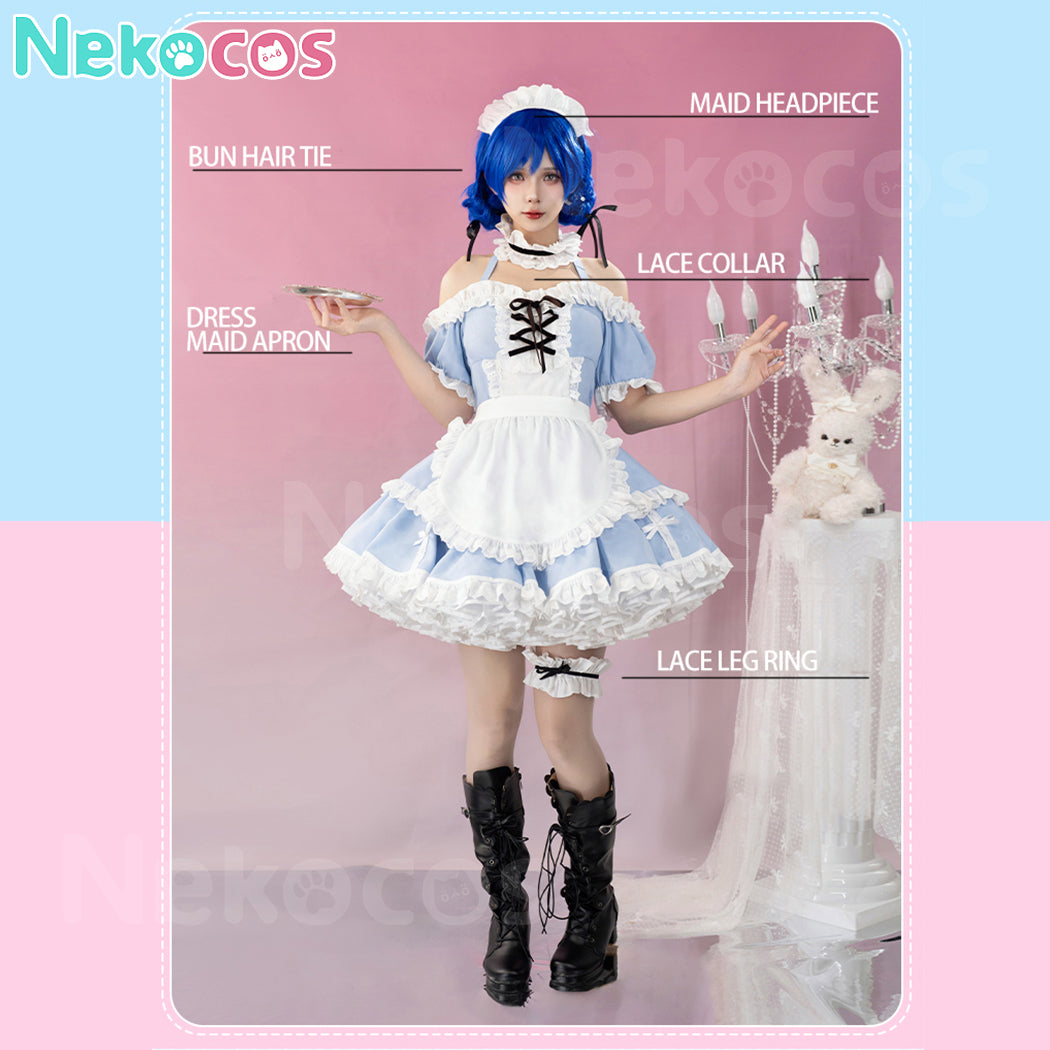 【Nekocos】Anime Mermaid Melody Pichi Pichi Pitch Cosplay Lucia Nanami Hanon Hosho Maid Cosplay Costume | Custom-Tailor